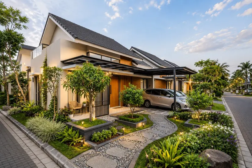 Rumah Minimalis Modern yang Nyaman untuk Keluarga dengan Atap Baja Ringan